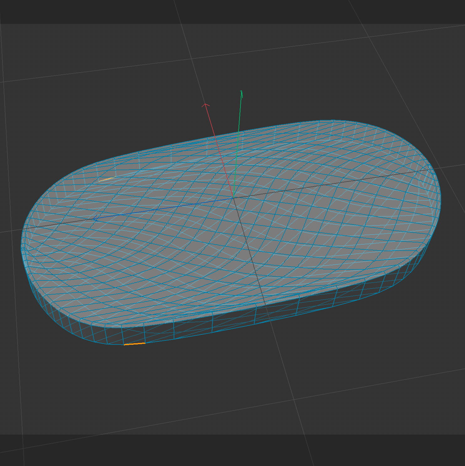 Closing the mouse bottom opening with Close Polygon Hole and the Patch option to create a filled polygon surface