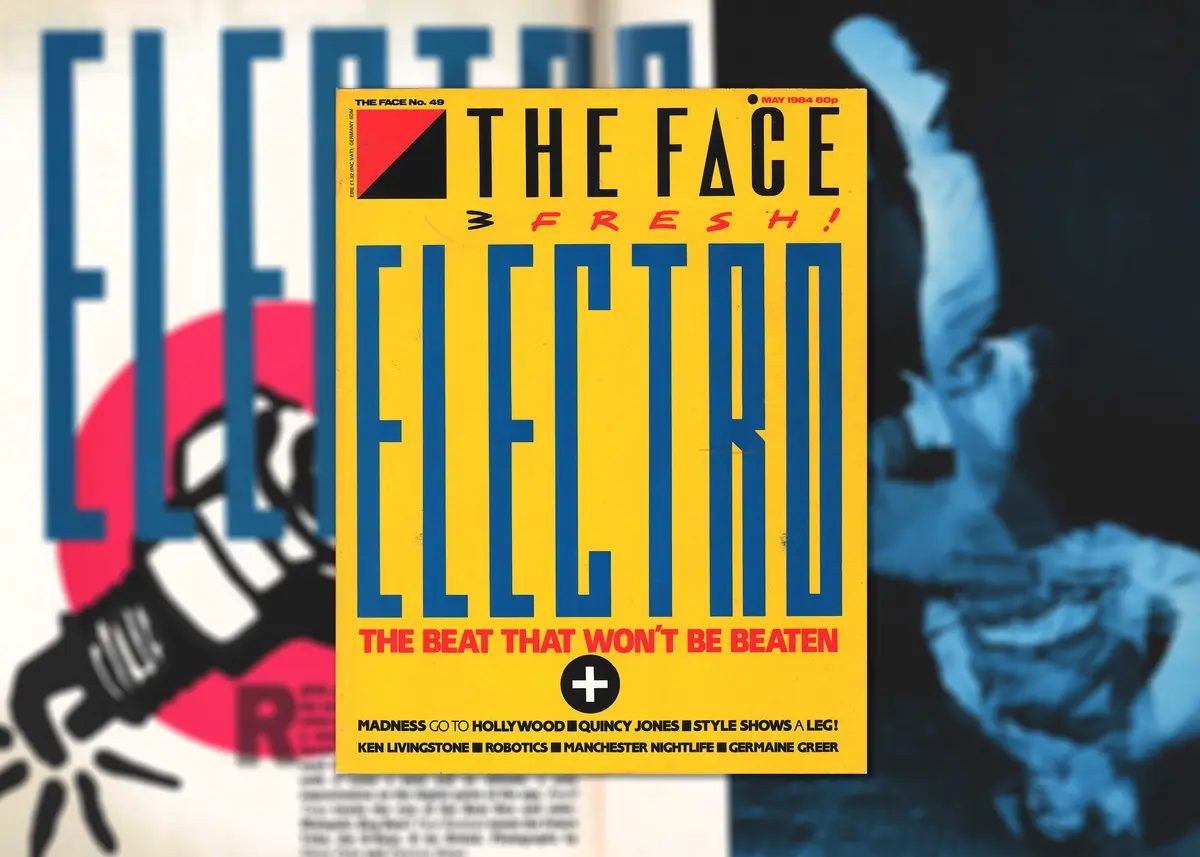 The Face Electro cover designed by Neville Brody